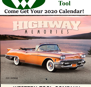 FREE CALENDARS FROM WESTERN TOOL COMPANY