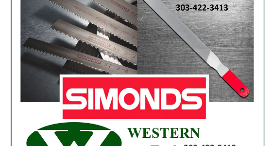 WESTERNTOOLCO.COM IS YOUR SIMONDS SUPPLIER