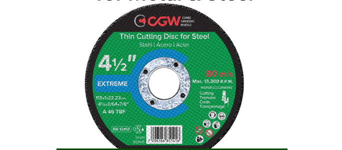 WESTERNTOOLCO.COM HAS CGW EXTREME CUT OFF WHEELS